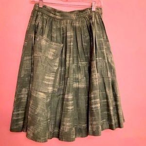 Bea and Dot for ModCloth retro green A-Line skirt